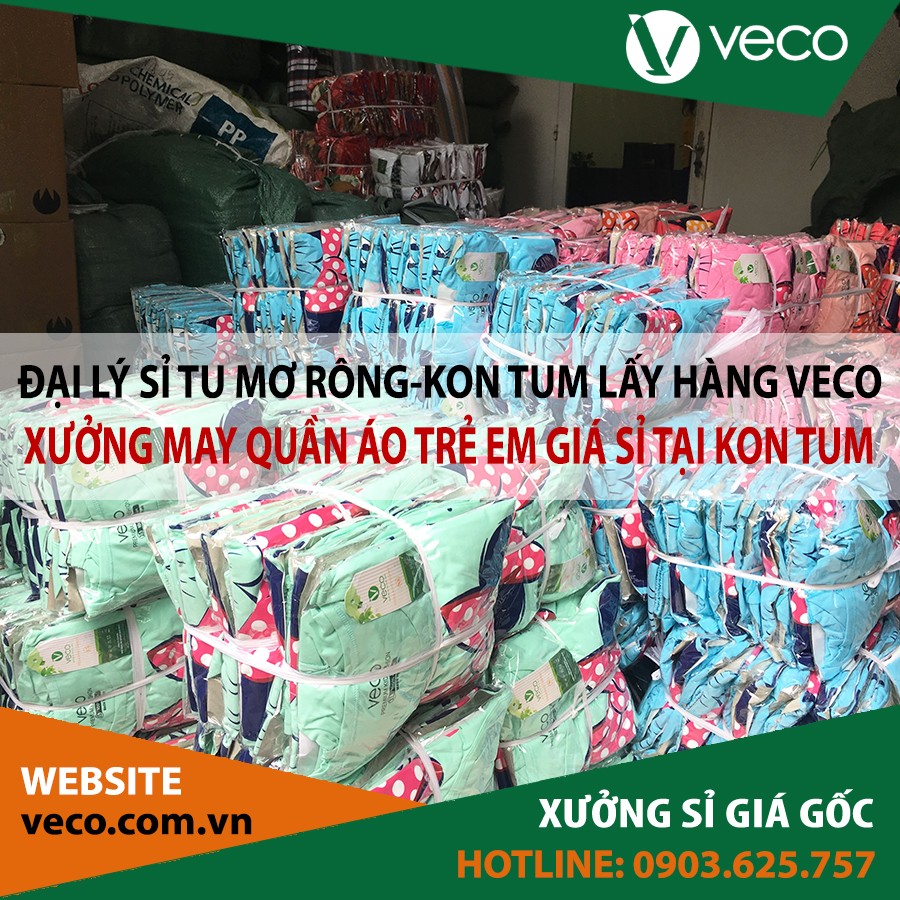 Veco-Xưởng may quần áo trẻ em giá sỉ tại Kon Tum